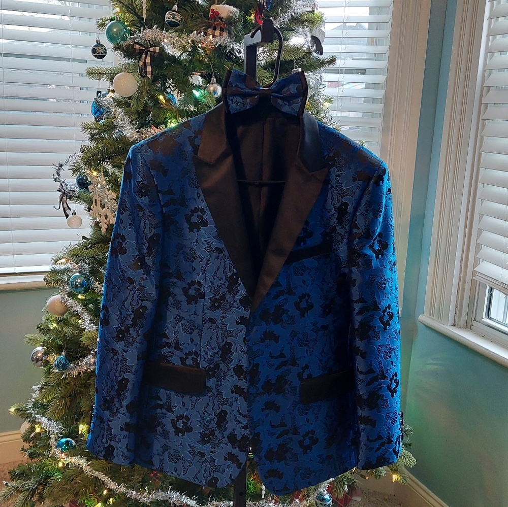 Men's blazer and bow tie